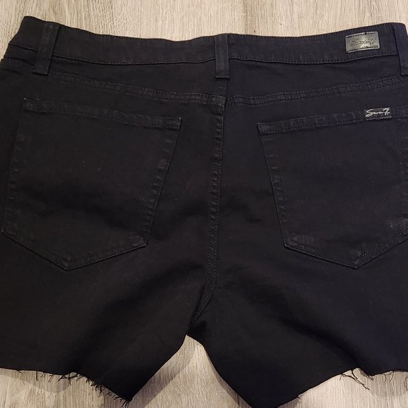 Seven 7 Black size 14 Jean Shorts, like new - Picture 2 of 2